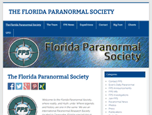 Tablet Screenshot of floridaparanormalsociety.com